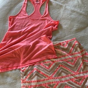 PINK by VS Tank top and EXPRESS skirt set! ☀️💕